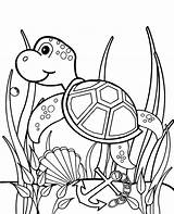 Coloring Turtle Sea Pages Animals Print Topcoloringpages Water Printable Easy Ocean Fish Tortoise Kids Cartoon sketch template
