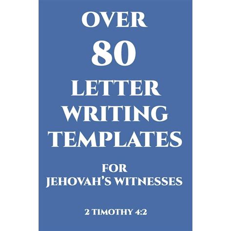 letter writing templates  jehovahs witnesses  timothy