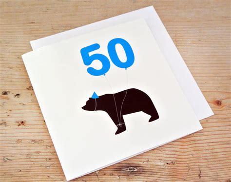 50th Birthday Card By Heather Alstead Design