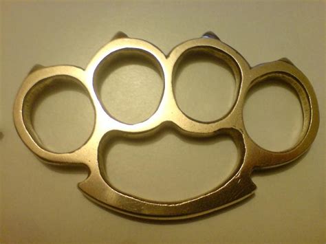 weaponcollector s knuckle duster and weapon blog homemade solid brass knuckle duster