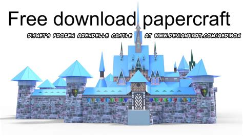 ninjatoes papercraft weblog  disneys frozen arendelle castle papercraft  abdibox