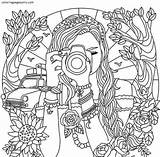 Teenages Sheets Mandala sketch template