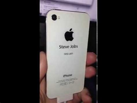 steve jobs limited edition iphone   youtube