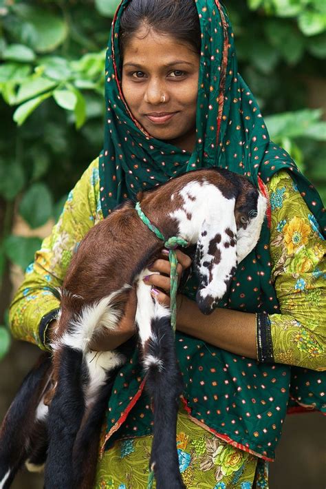 all sizes beautiful indian girl posing with her lamb in
