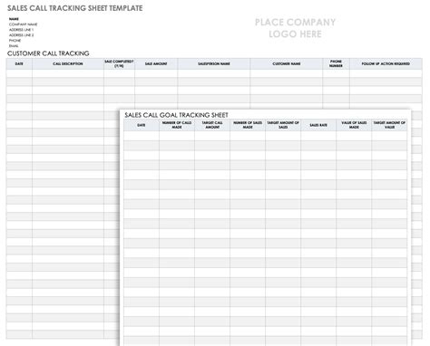 call tracking templates smartsheet