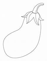 Brinjal Coloring Drawing Pages Colouring Kids Plant Getdrawings sketch template