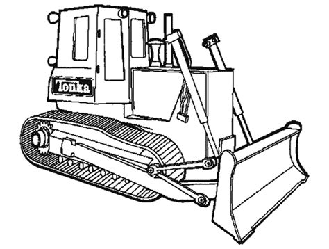 coloring page bulldozer mecanic shovel  transportation