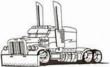 Truck Semi Drawing Coloring Pages Outline Line Peterbilt Trucks Optimus Suv Embroidery Big Farm Prime Cool Diesel Crossover Outlines Designs sketch template