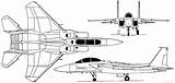 15e Eagle Blueprints Strike Mcdonnell Douglas sketch template