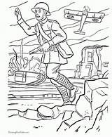 Coloring Pages Army Kids Printable Print sketch template