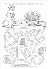 Easter Maze Bunny Mazes Activity Find Help Activityvillage sketch template