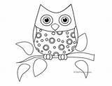 Owl Eule sketch template