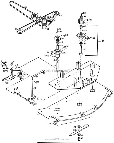 dixie chopper mower deck diagram