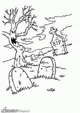Cementerio Cemiterio Arbol Hallowen Cornfield Kleurplaten Kleurplaat Duckula Personas Getdrawings Designlooter Fichas sketch template
