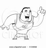 Athlete Buff Olympic Outlined Man Coloring Clipart Cartoon Idea Cory Thoman Vector sketch template
