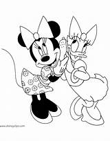 Minnie Daisy Coloring Mouse Pages Mickey Friends Phone Disneyclips sketch template