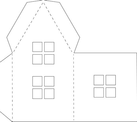 paper holiday houses  templates