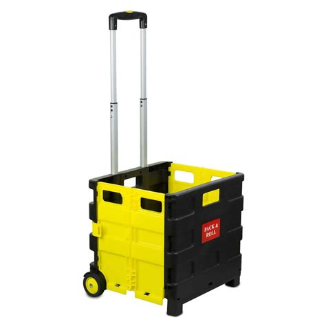 mount  rolling utility cart folding  collapsible hand crate