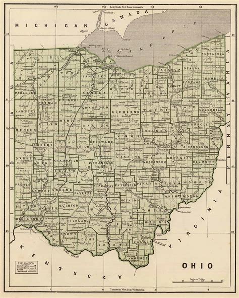 Printable Ohio County Map With Cities