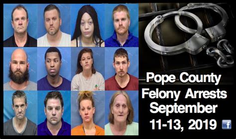 Bond Hearings Pope County Felony Arrests September 11 13 2019 Local