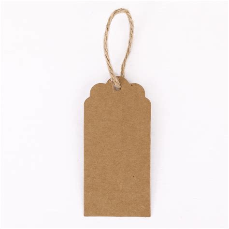 mini gift tags hang cards brown blank recycled paper labels  pcs