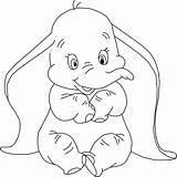 Dumbo Coloring Pages Disney Choose Board Film sketch template