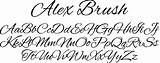 Brush Script Font Flowing Fonts Alex Fontbros sketch template