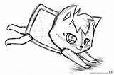 Nyan Cat Coloring Pages Sketch Printable Getdrawings Kids sketch template