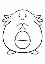 Chansey Colorings sketch template