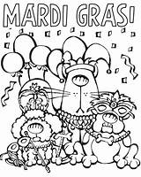 Mardi Gras Coloring Pages Kids Printable Cartoon Parade Posadas Las Mask Characters Color Sheets Tuesday Float Fat Jester Getcolorings Print sketch template