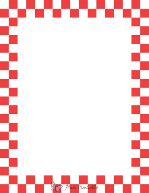 printable black  red checkered page border ubicaciondepersonas