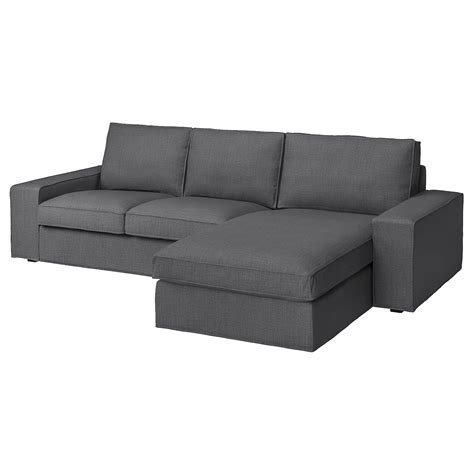 kivik sofa  chaiseskiftebo dark gray ikea