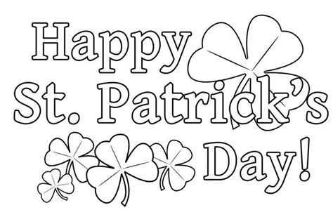 st patricks day coloring pages printable  kids  kids coloring