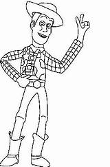 Coloring Pages Woody Sheriff Toy Story Kids Disimpan Dari Happy sketch template