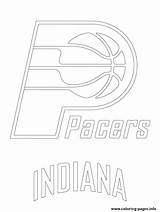 Logo Pacers Coloring Indiana Nba Sport Pages Printable sketch template