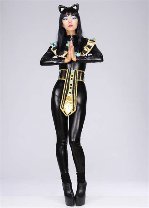 womens deluxe egyptian goddess cat costume [cqd991 ba1060