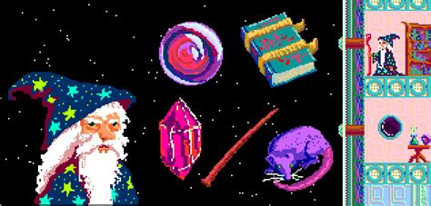 space wizard  space jam game art assets portable city designs