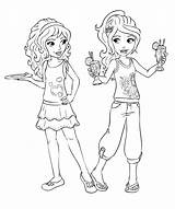 Lego Friends Coloring Pages Food sketch template