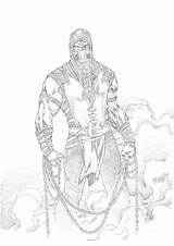Mortal Kombat Kitana sketch template