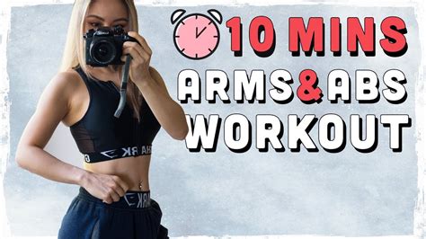 get lean and toned arms 10 mins arms and core workout youtube