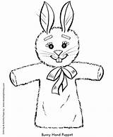 Coloring Easter Pages Bunny Animal Puppet Toy Hand Rabbit Clipart Printable Kids Flag Bunnies French Activity Print Toys Sheets Book sketch template