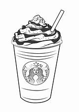 Frappuccino Starbucks Drawingtutorials101 Kleurplaat Starbuck Ausmalen Kleurplaten Unicorn Doodle K5worksheets Cofee sketch template