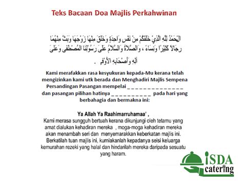 Doa Selamat Majlis Pertunangan