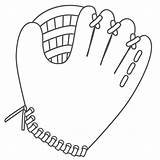 Baseball Glove Coloring Pages Clipart Clipartbest sketch template