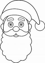 Santa Clip Claus Face Clipart Outline Christmas Drawing Father Line Head Cliparts Lineart Coloring Transparent Pages Library Webstockreview Sweetclipart Pencil sketch template