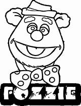 Bear Fozzie Coloring Wecoloringpage Logo Pages sketch template