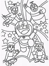 Doraemon Printable sketch template