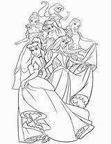 Disney Princess Coloring Cute Pages Getdrawings Book sketch template