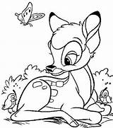Bambi Thumper Flower Coloring Popular sketch template
