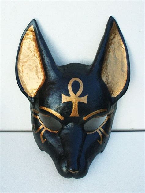 Anubis Mask With Ankh Symbol Anubis Mask Anubis